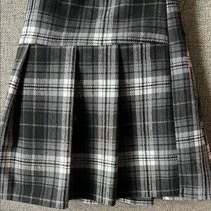 Abercrombie Kids Plaid Black and White Skirt